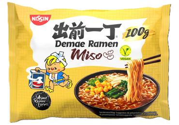 Ātri pagatavojamas nūdeles NISSIN Ramen Miso 100g