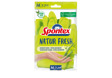 Dabiskā lateksa cimdi SPONTEX M