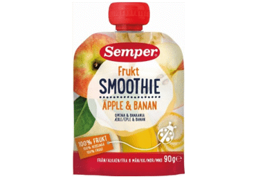 Smūtijs SEMPER ābolu banānu 6+ 90g - 2