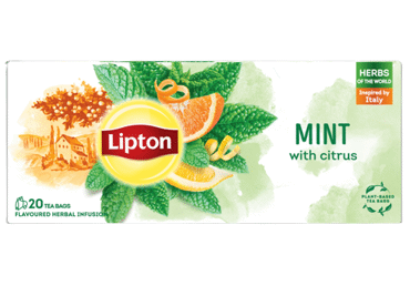 Zāļu tēja LIPTON citruss-piparmētra 20x1,3g