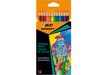 Krāsainie zīmuļi BIC Intensity 12gab.