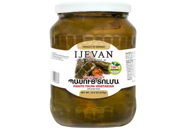 Veģetāra armēņu dolma vīnogu lapās IJEVAN 670g
