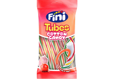 Želejas konfektes Tubes Cotton Candy FINI 125g