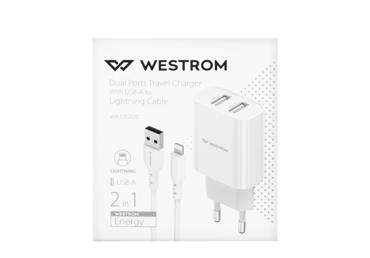 Sienas lādētājs USB-A to Iphone WESTROM