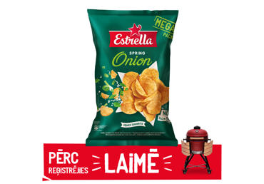 Čipsi ESTRELLA ar zaļo lociņu garšu 250g - 1