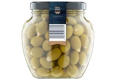 Ar mandelēm pildītas olīvas WELL DONE PREMIUM 1650g 