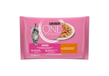Kaķu kons.ONE JUNIOR ar vist.gaļu 4x85g