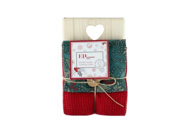 Virtuves dvieļi 40x70cm 2gab.ar griešanas dēli