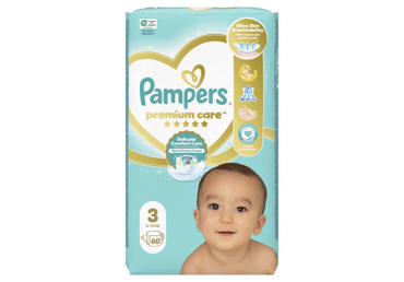 Autiņbiksītes PAMPERS PC S3 6-10kg 60gb.