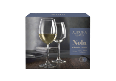 Vīna glāzes AURORA Nola 6gab. 320ml