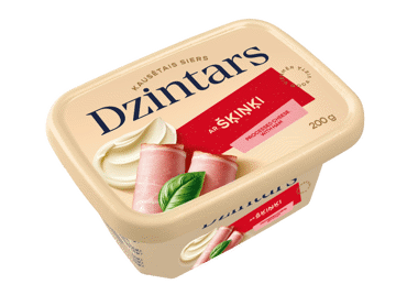 Kausētais siers DZINTARS ar šķiņķi 200g - 2