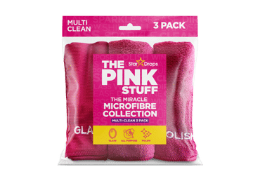 Mikrošķiedras lupat.THE PINK STUFF 3gab