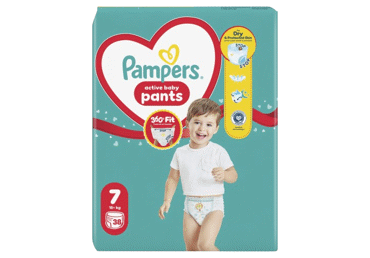 Autiņbiksītes PAMPERS S7 17+kg 38gab.