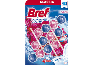 Tualetes bloks BREF Power Aktiv Flower 3x50g