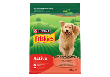 Sausā suņu barība FRISKIES Active liellopu 3kg