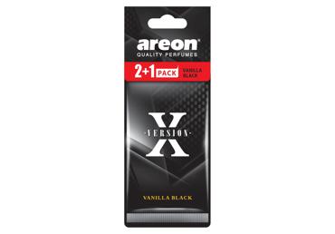 Auto gaisa atsvaidzinātājs AREON Vanilla Black 2+1