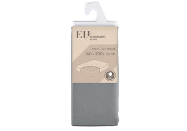 Palags ar gumiju 140x200+30cm tumši brūns