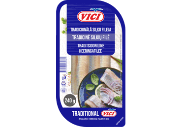 Siļķu fileja VIČI Tradicionālā eļļā 240g