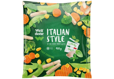 Saldēts dārzeņu Mix Itāļu gaumē WELL DONE 400g