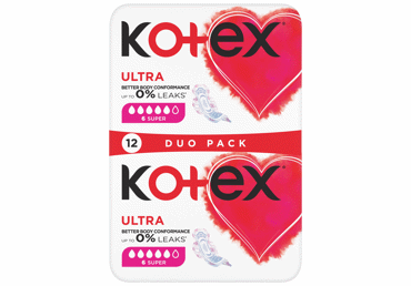 Higiēniskās paketes KOTEX Ultra Super 12gab.
