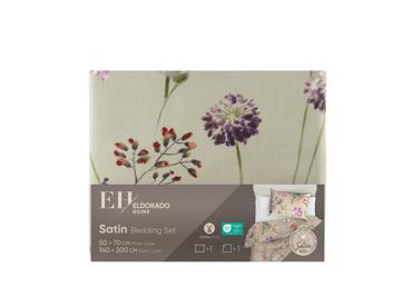 Satīna gultas veļ.kompl.140x200/50x70cm