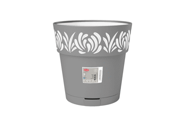 Puķu pods pelēks/balts STEFANPLAST Ø20cm