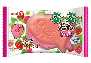 Vafeles Puku Puku Tai zemeņu Meito 16,5g