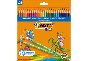 Krāsainie zīmuļi BIC Evolution 24gab.