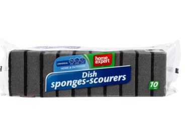 Trauku sūkļi-skruberi 10gab.melni - 1