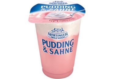 Zemeņu pudiņš MERTINGER ar putukrējumu 125g