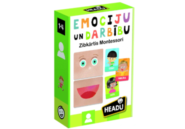 Spēle Montessori Emocijas un darbības LV HEADU