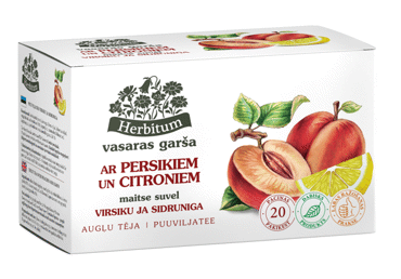 Augļu tēja HERBITUM persiks-citrons 20x2g - 2