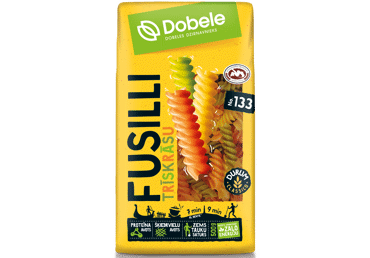 Makaroni DOBELE Fusilli trīskrāsu 500g