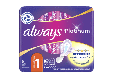 Higiēniskās paketes ALWAYS Ultra Platinum Normal 8gab. - 1