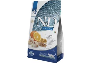 Sausā kaķu bar.siļķe un apels.N&D 1,5kg