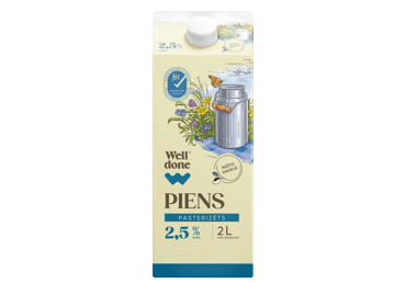 Piens WELL DONE 2,5% 2L