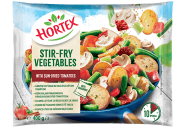 Saldēti dārzeņi ar saulē kaltētiem tomātiem HORTEX 400g