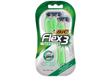 Vienreizējie skuvekļi BIC Flex 3 Sensitive vīriešiem 3gb.