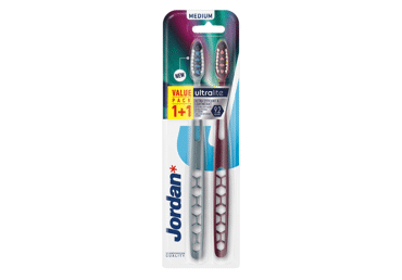 Zobu birstes JORDAN ULTRALITE MEDIUM 2gab.