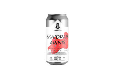 Alus LABIETIS Skaidrais Apinis b/a 0% 0,44L sk.D