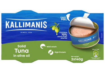Tunzivs dzeltenspuru olīveļļā KALLIMANIS 2x140g
