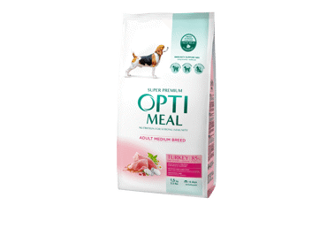 Sausā tītara barība suņiem OPTIMEAL 1,5kg