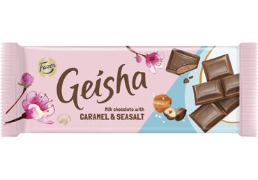 Šokolādes tāfelīte GEISHA ar karameli un jūras sāli 100g