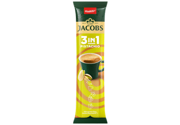Šķīstošais kafijas dzēriens JACOBS 3in1 Pistachio 11,1g
