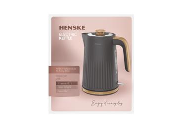 Elektriskā tējkanna HENSKE KEP1323-GS 1,7L