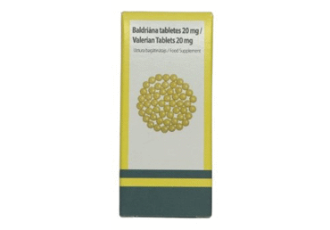 Baldriāna tabletes 20mg 50gab.