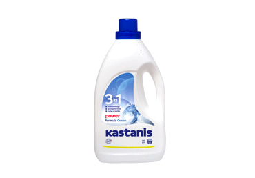 Veļas mazgāšanas līdzeklis KASTANIS Power Ocean 45m.r.1,8L
