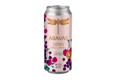 Sidrs ABAVAS Ķiršu-upeņu 5% 0,33L sk.D