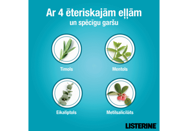 Listerine Cool Mint  mutes skalošanas līdzeklis ikdienai, 1000 ml
 - 3