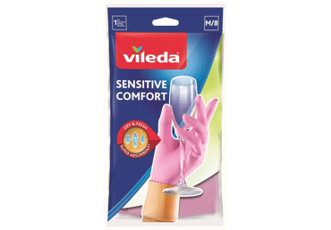 Gumijas cimdi VILEDA SENSITIVE M izmērs